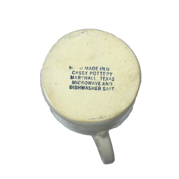 Casey Pottery Marshall Texas 6" Pitcher Pottery Apple Grapes Handmade - Picture 6 of 8